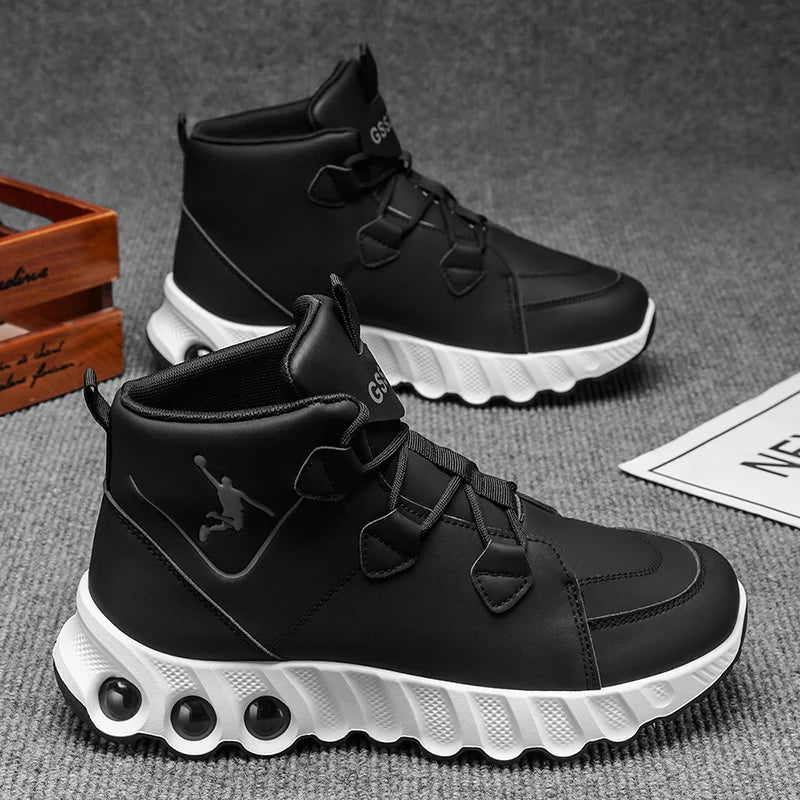 Men's Mid-Top Basketball Sneakers – Cushioned & Durable