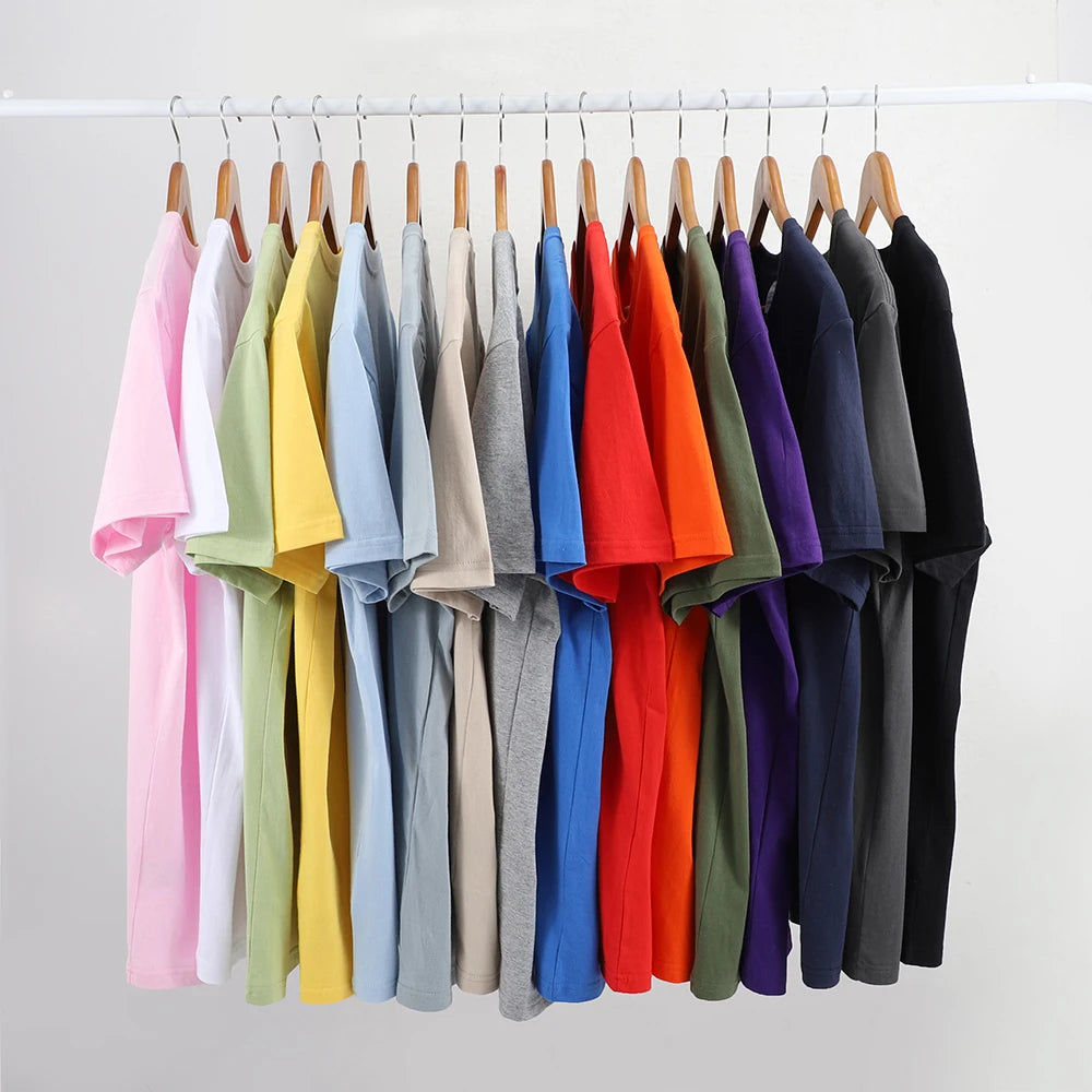 100% Cotton Solid T-Shirt – Breathable Casual Tee