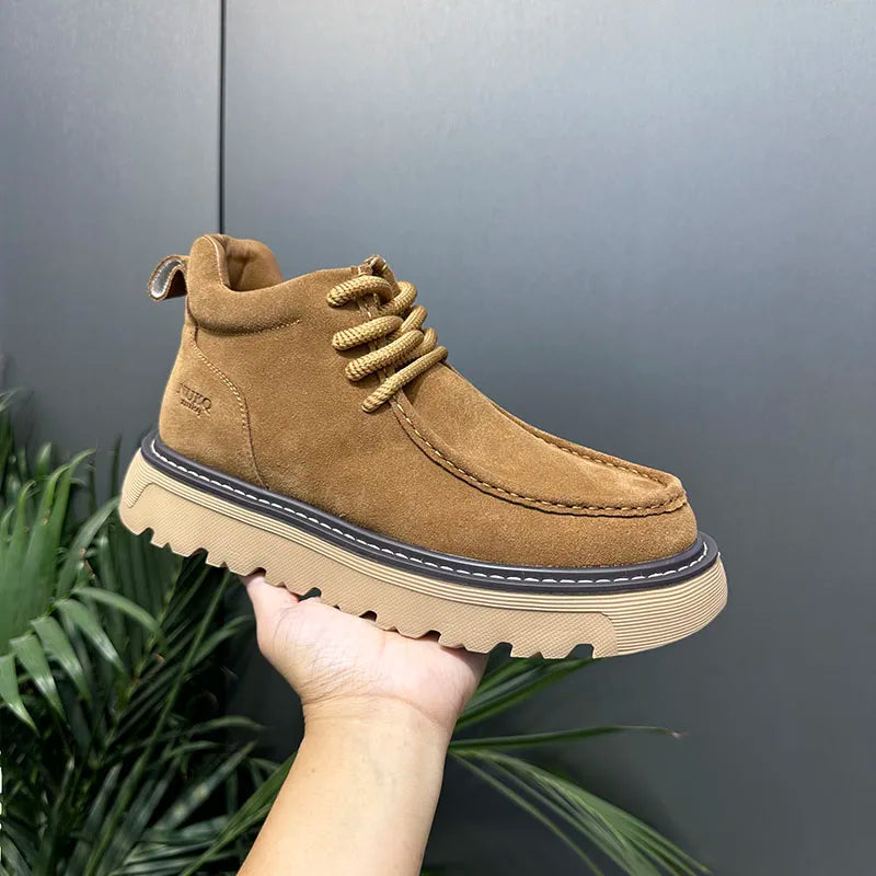 Men’s Thick Sole Running Sneakers – Breathable & Non-Slip