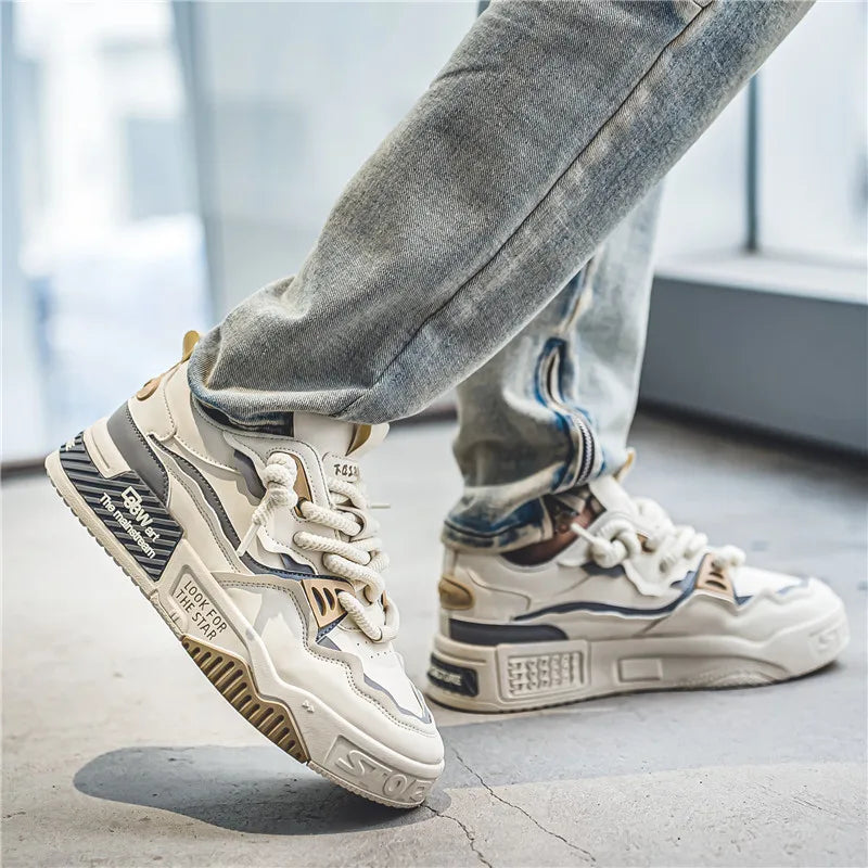 Men's Breathable Casual Sneakers For Walking And Running