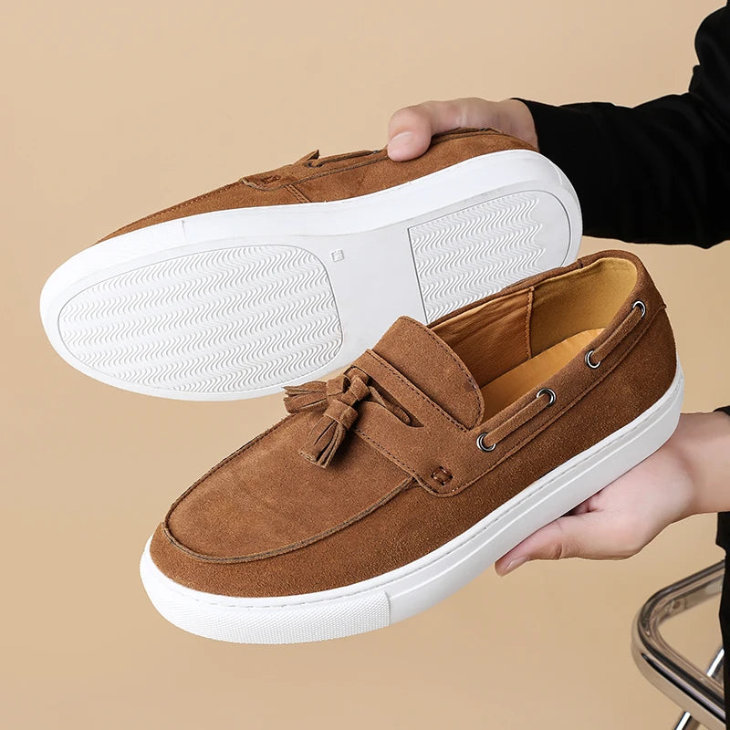Men’s Business Casual Loafers Vulcanized Rubber Sole
