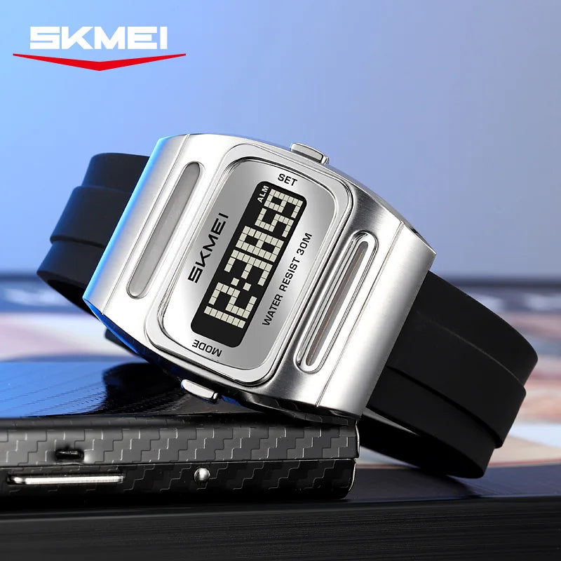 Men’s Digital Sports Watch With Alarm, Date & Backlight