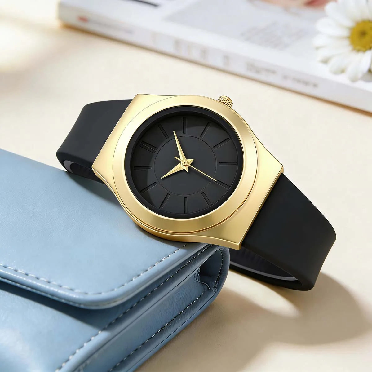 Women’s Sport Quartz Watch With Soft Silicone Band