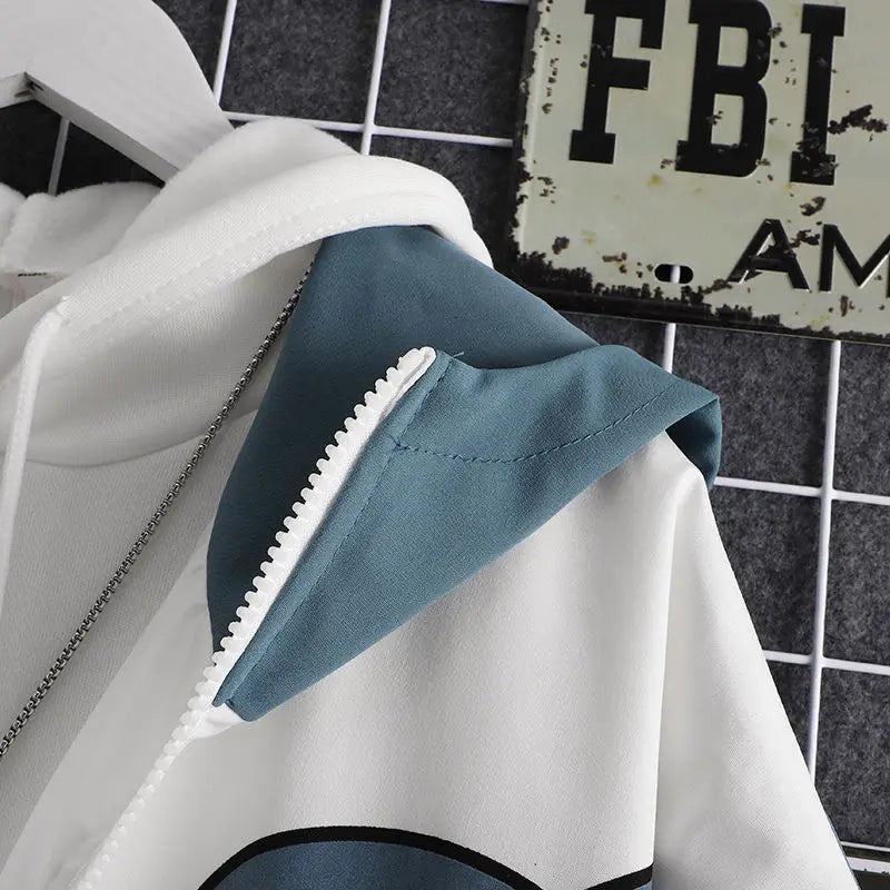 Women’s Shark Print Zip Hoodie Jacket Harajuku Style