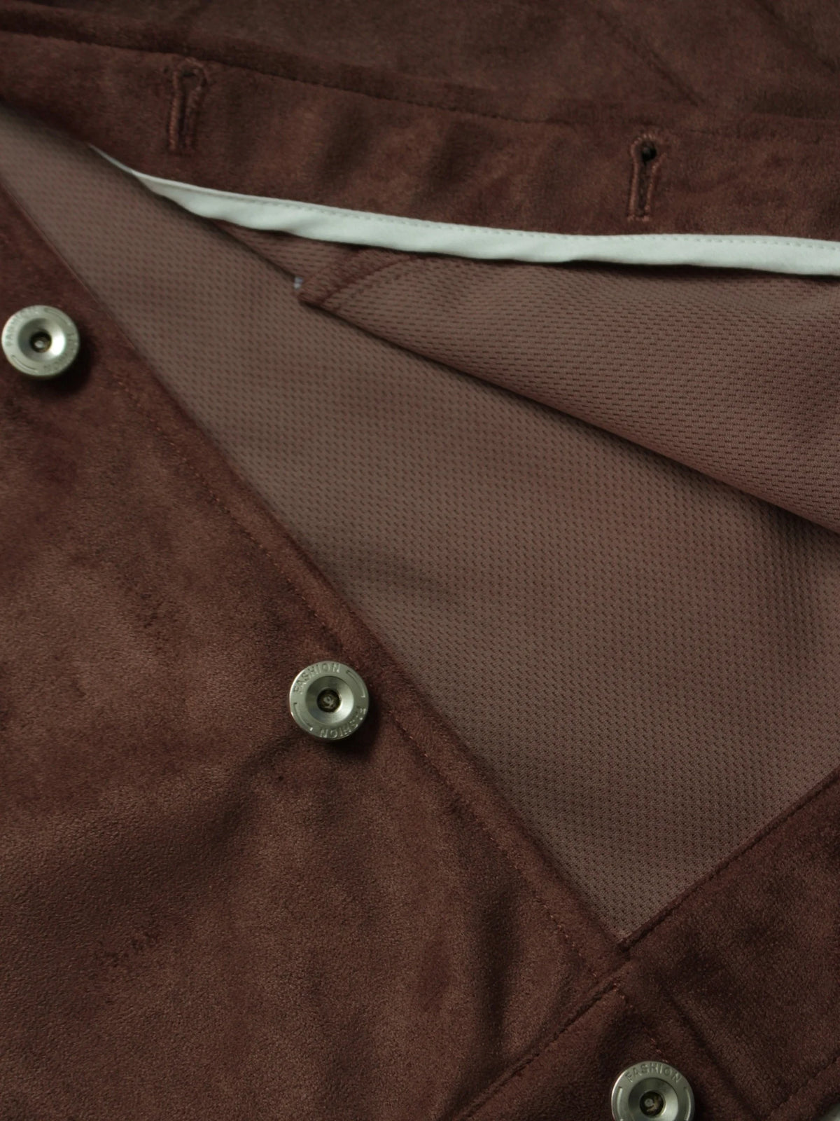 Men's Vintage Suede Trucker Jacket With Pockets