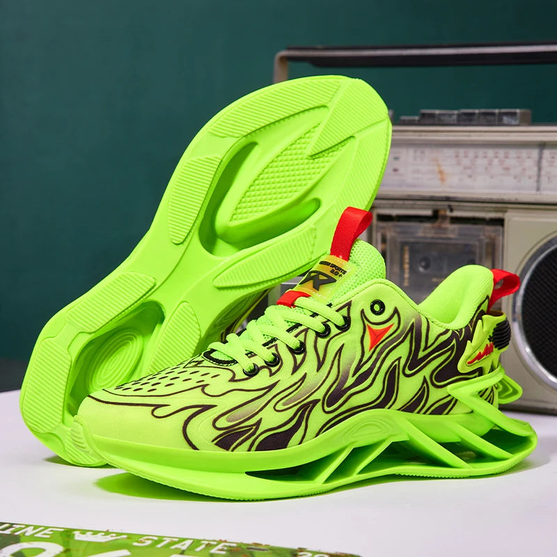 Men's Casual Running Sneakers – Breathable Fabric Design