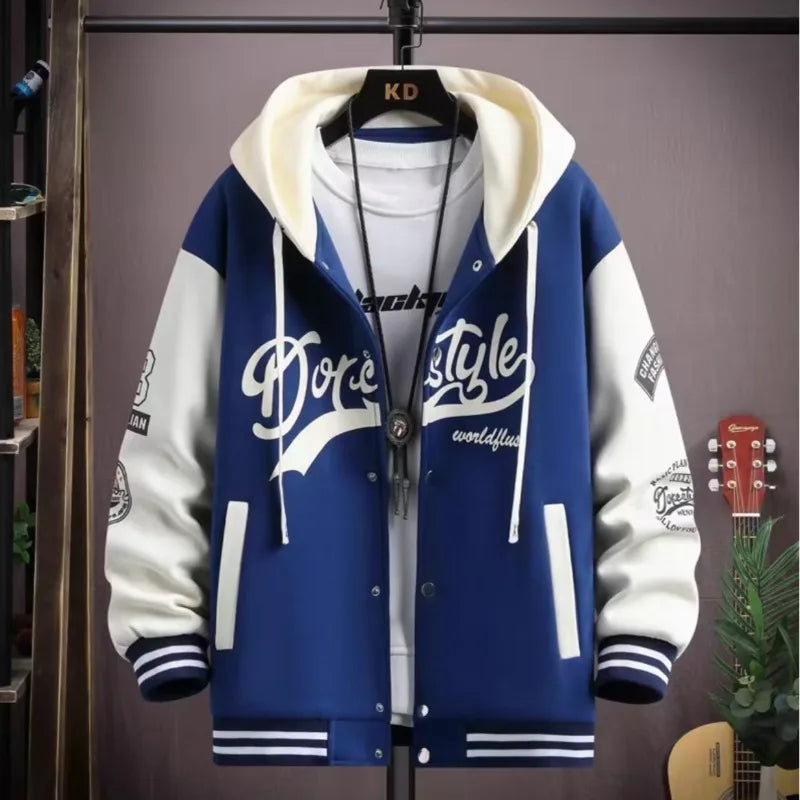 Men’s Korean Style Hoodie Tracksuit Set With Sweatpants