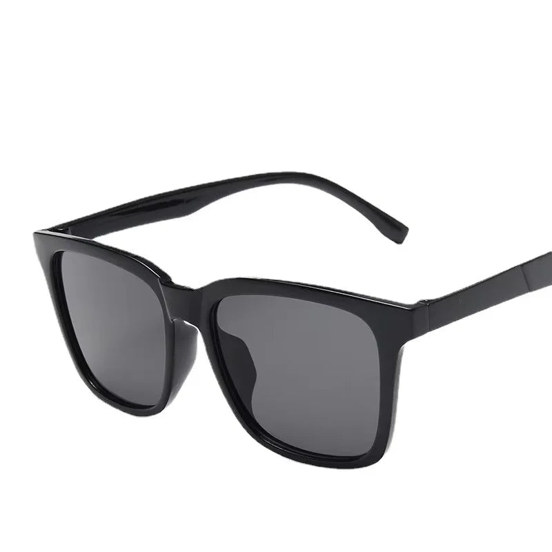 Black Lenses Color Retro Square Sunglasses For Men – UV400 Mirror Lenses