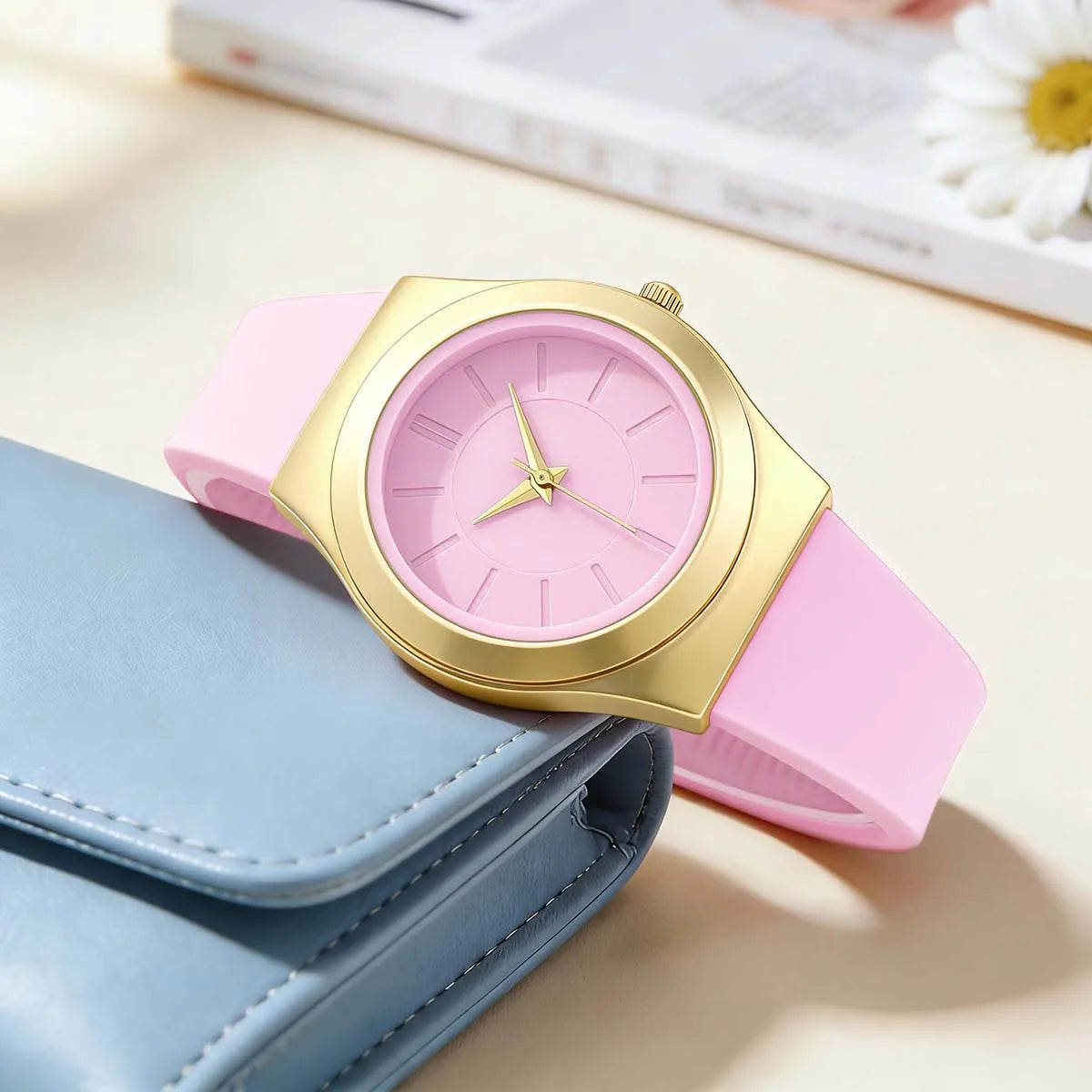 Women’s Sport Quartz Watch With Soft Silicone Band