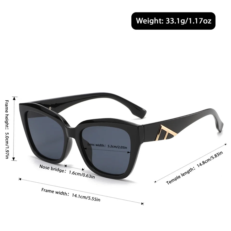 Unisex Cat Eye Sunglasses – Lightweight UV400 Protection