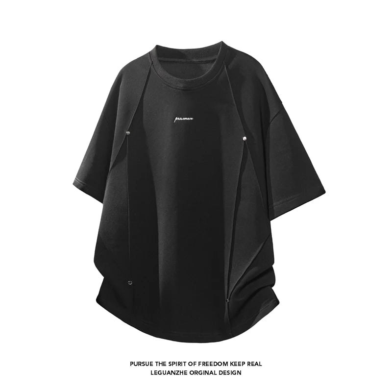 Men's Oversized Streetwear T-Shirt Casual Summer Tee