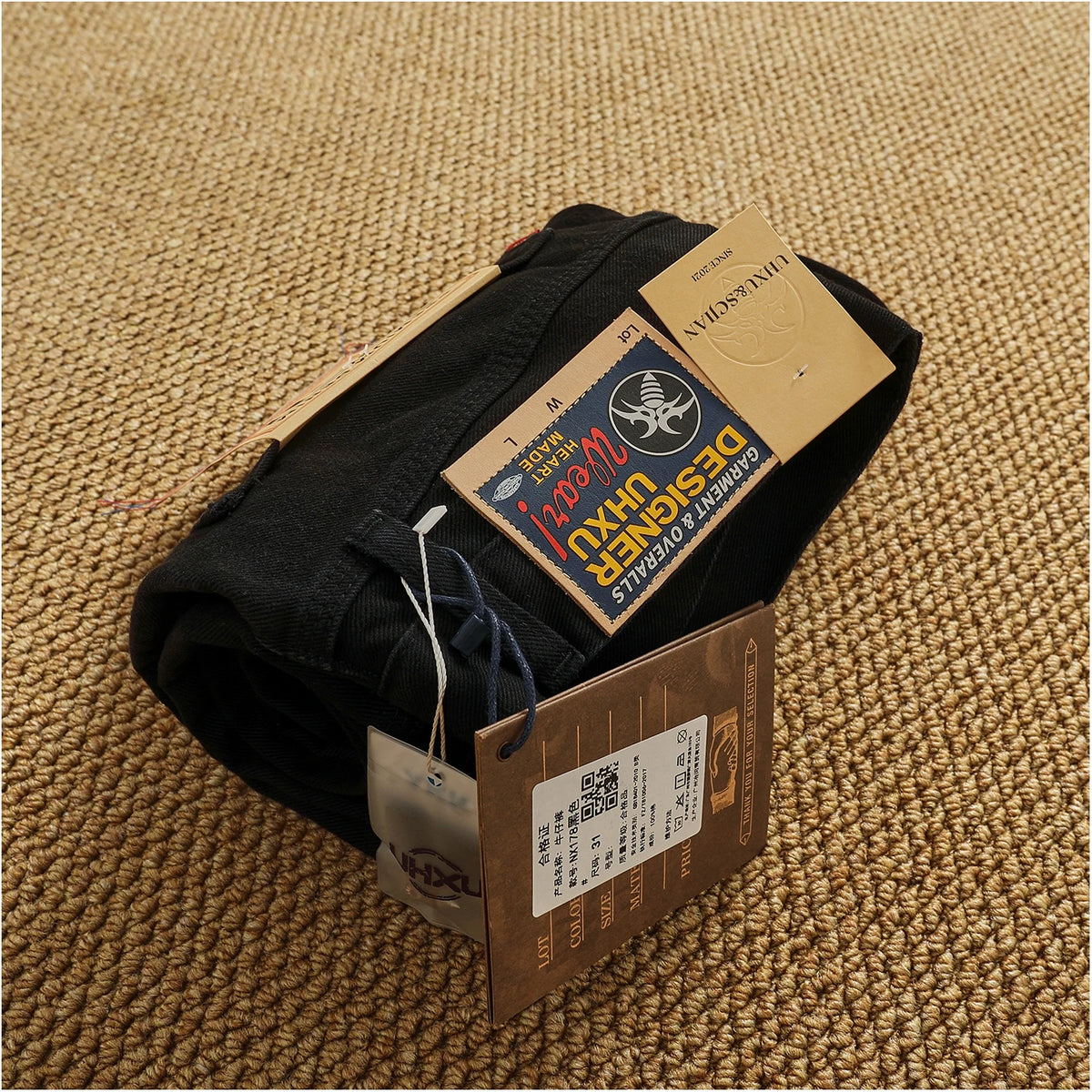 Men’s Vintage Straight Leg Denim Jeans – Relaxed Fit