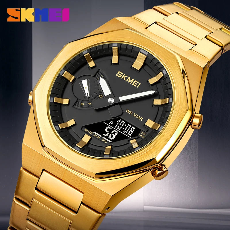 Men’s Dual Display Sport Watch With LED Backlight