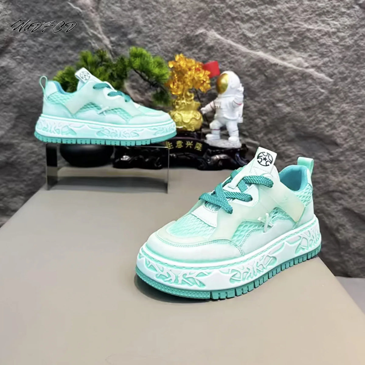 Men’s Chunky Skate Sneakers – Height Boost, Breathable