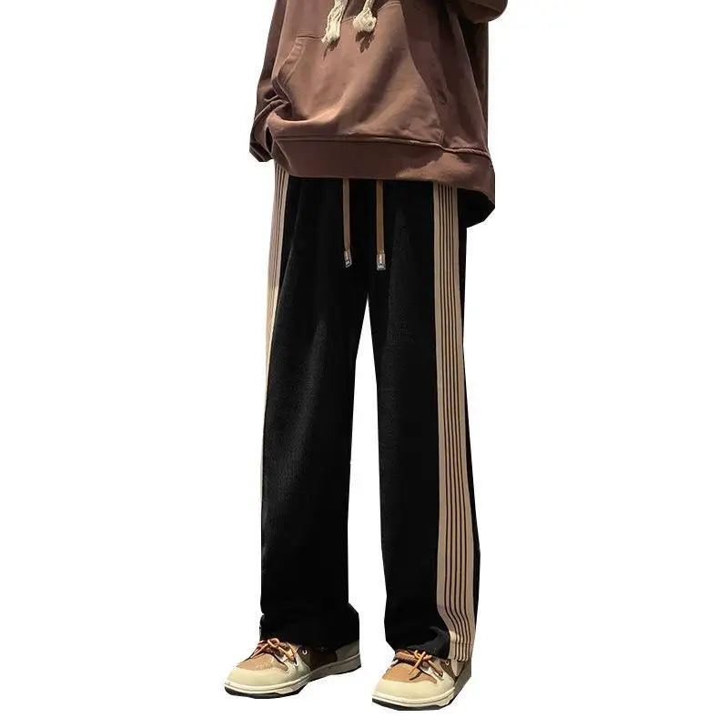 Men's Side Stripe Jogger Pants – Loose Casual Fit