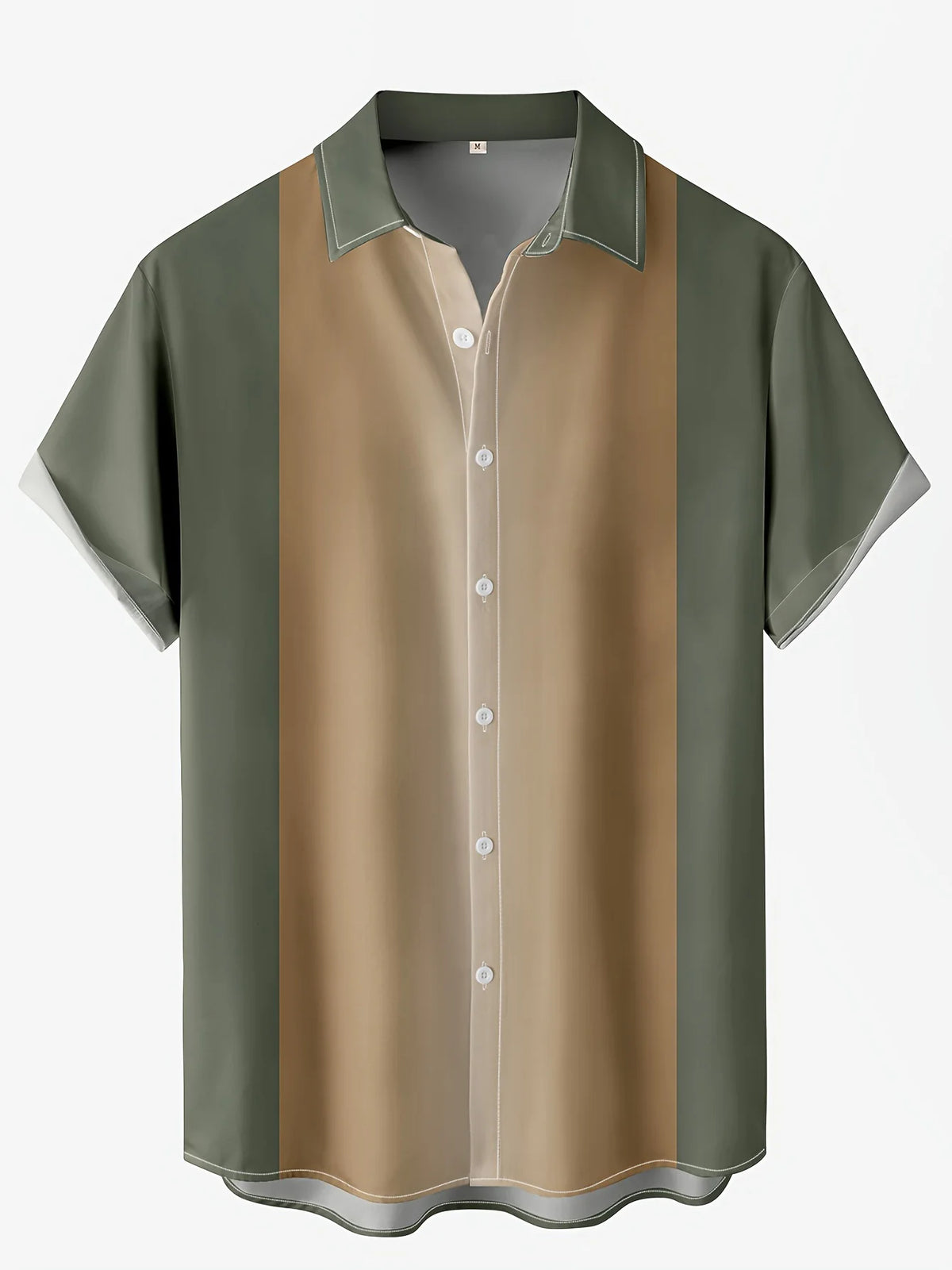 Men's Striped Hawaiian Shirt – Casual Short Sleeve