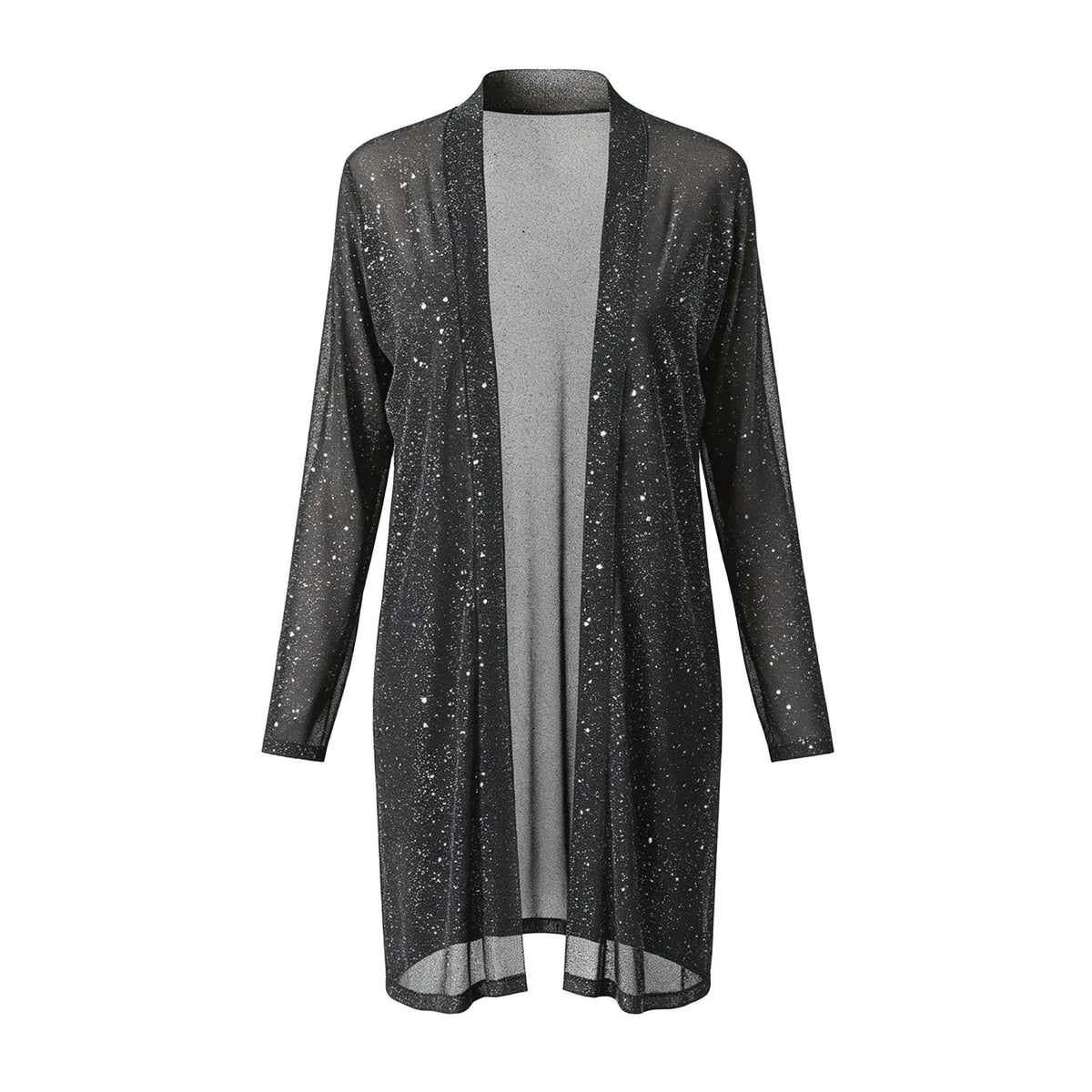 Women’s Sequin Mesh Kimono Cardigan Cover Up