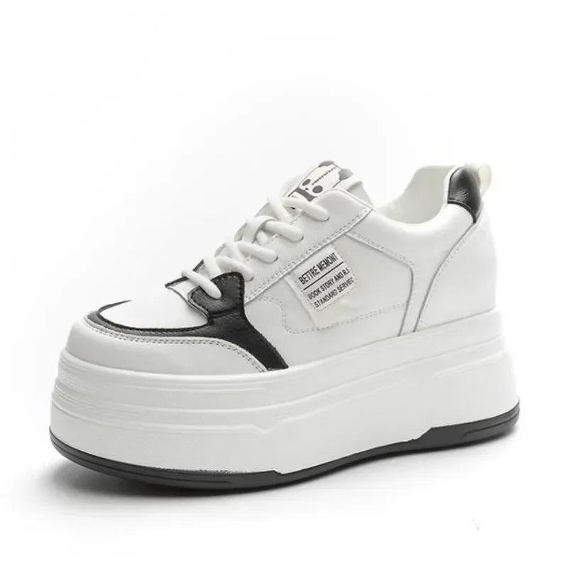 Women’s Suede Platform Sneakers With Wedge Heel