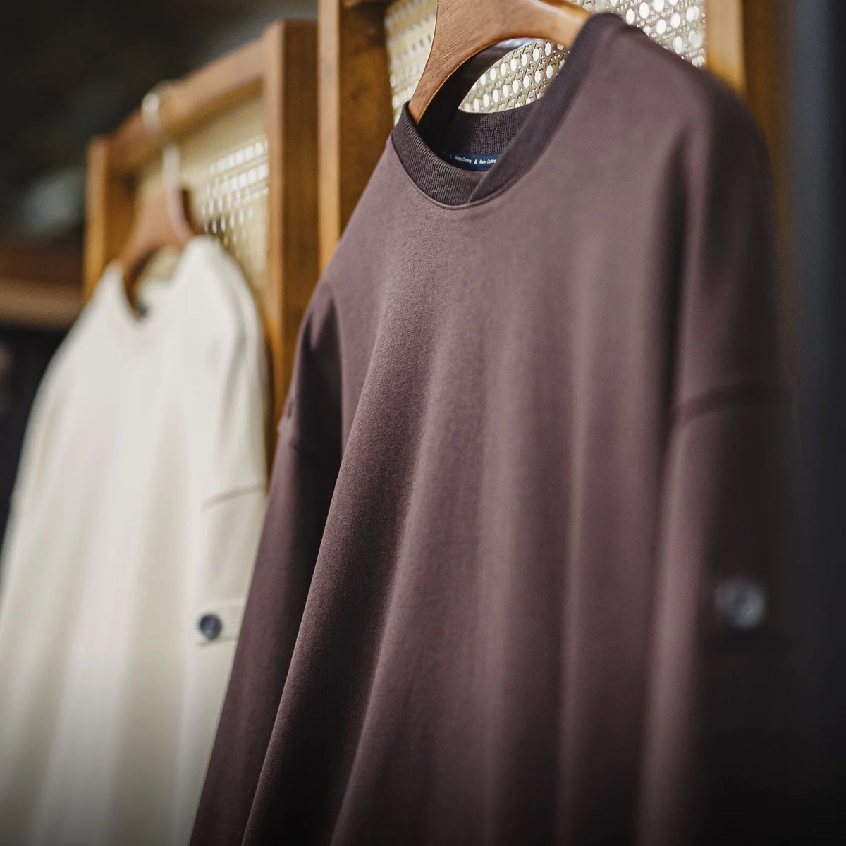 Men’s Heavyweight Knit V-Neck Long Sleeve T-Shirt