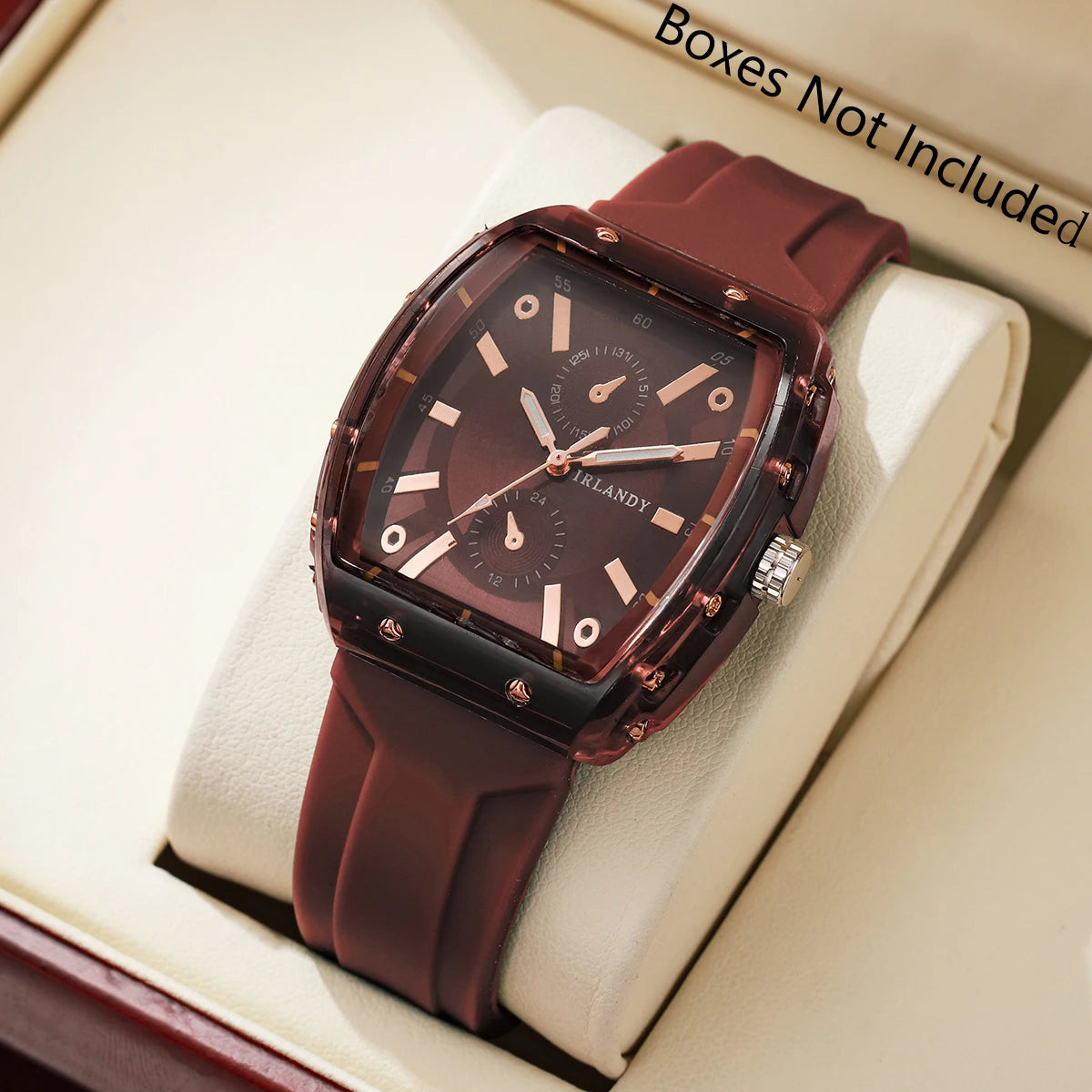 Women’s Silicone Quartz Watch With Casual Arabic Dial