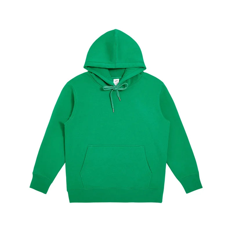 green Color Men's Fleece Hoodie Sweatshirt And Jogger Tracksuit Set