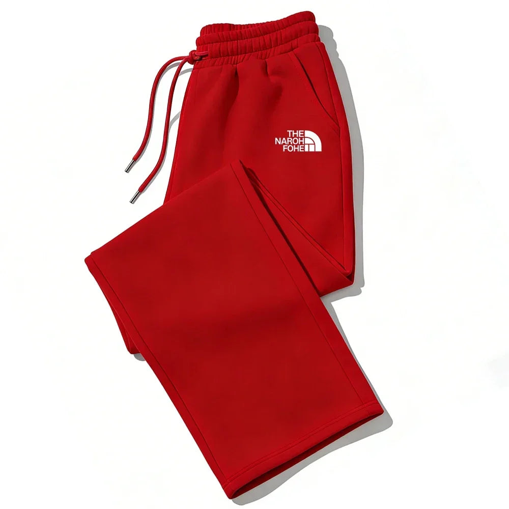 2 Color Men's Fleece Jogger Sweatpants for Autumn and Winter