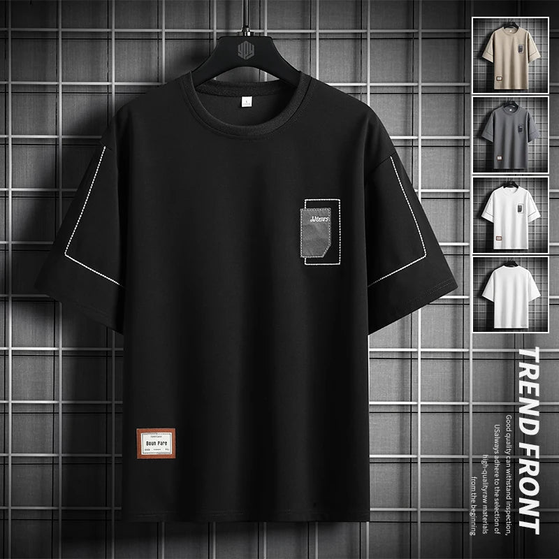Men’s Oversized Streetwear T-Shirt Casual Summer Top