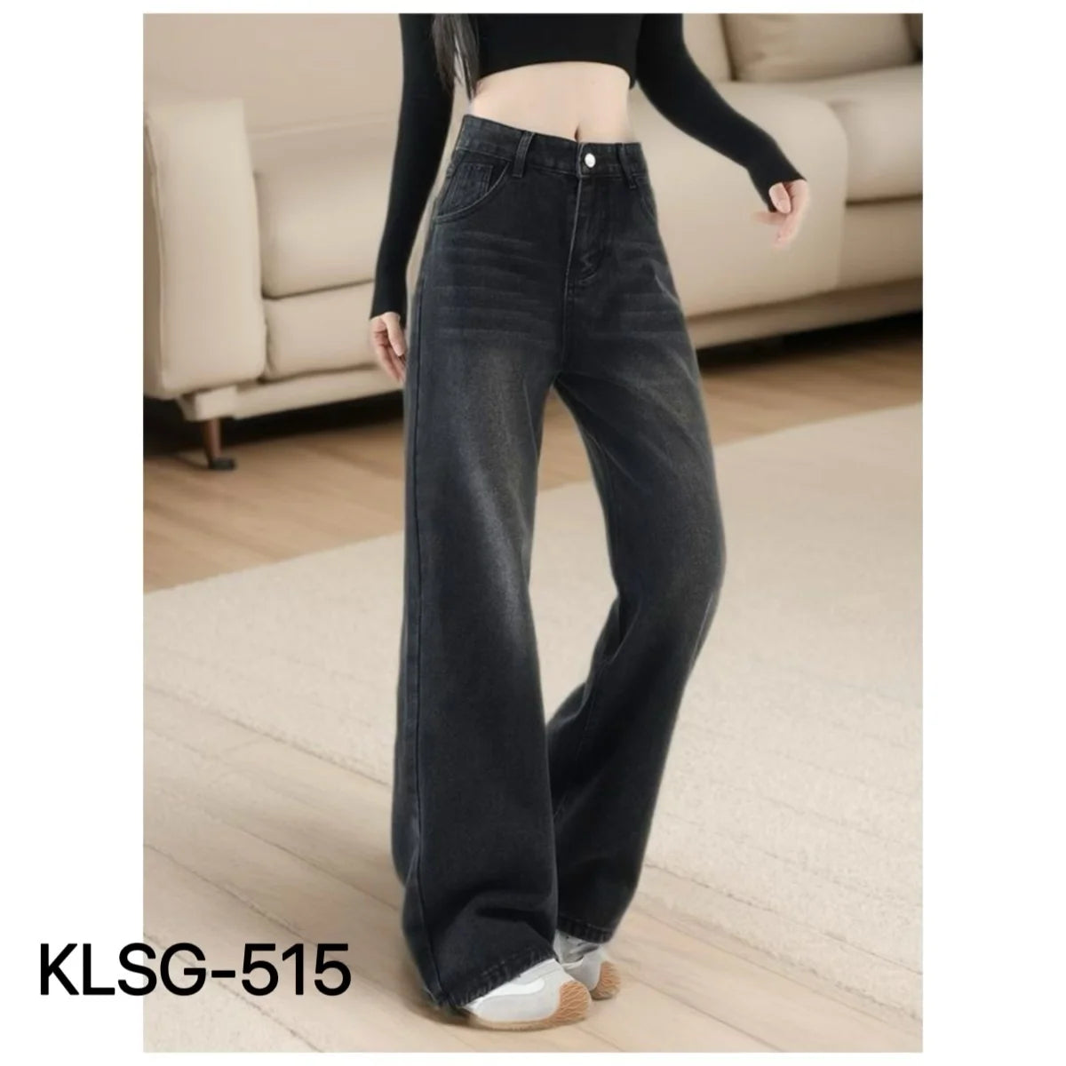 High-Waisted Straight Leg Jeans For Women – Non-Stretch