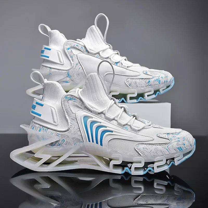 202 blue Color Women’s Leather Sports Sneakers – Breathable Casual Shoes