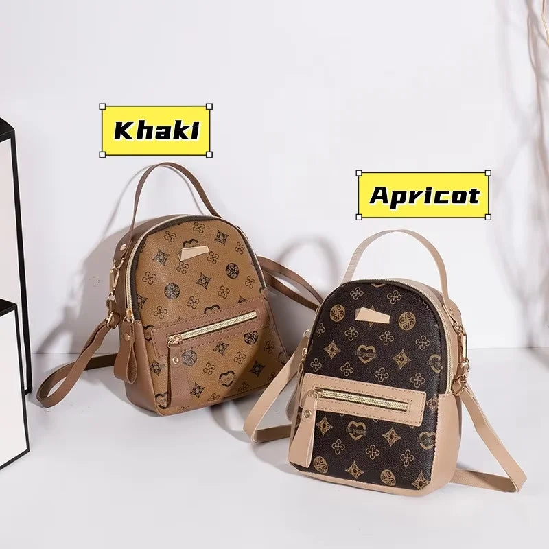 Women’s PU Leather Mini Backpack – Lightweight Daypack