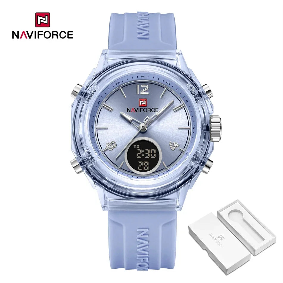 LBELBE-BOX Color Women’s Dual Display Sports Watch – 50M Water Resistant