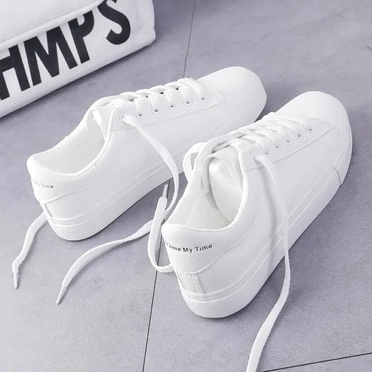 Women’s PU Platform Sneakers Casual Vulcanized Shoes