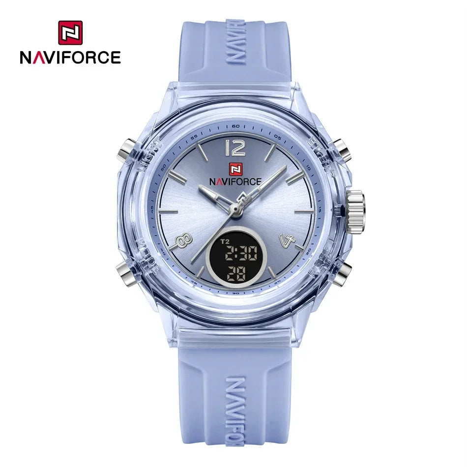 LBELBE Color Women’s Dual Display Sports Watch – 50M Water Resistant