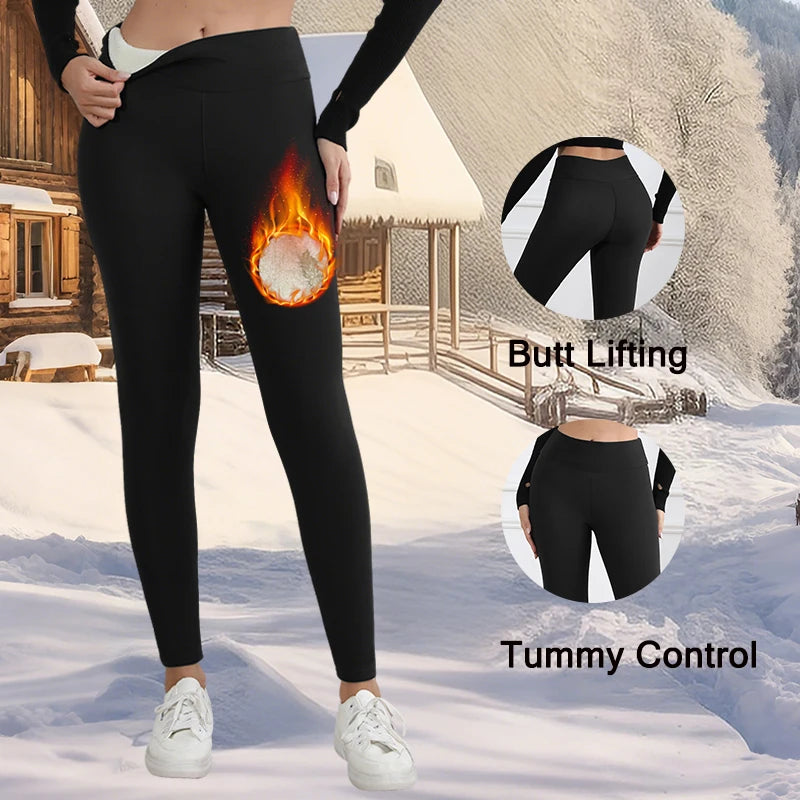 Women’s Fleece Lined High Waist Thermal Leggings