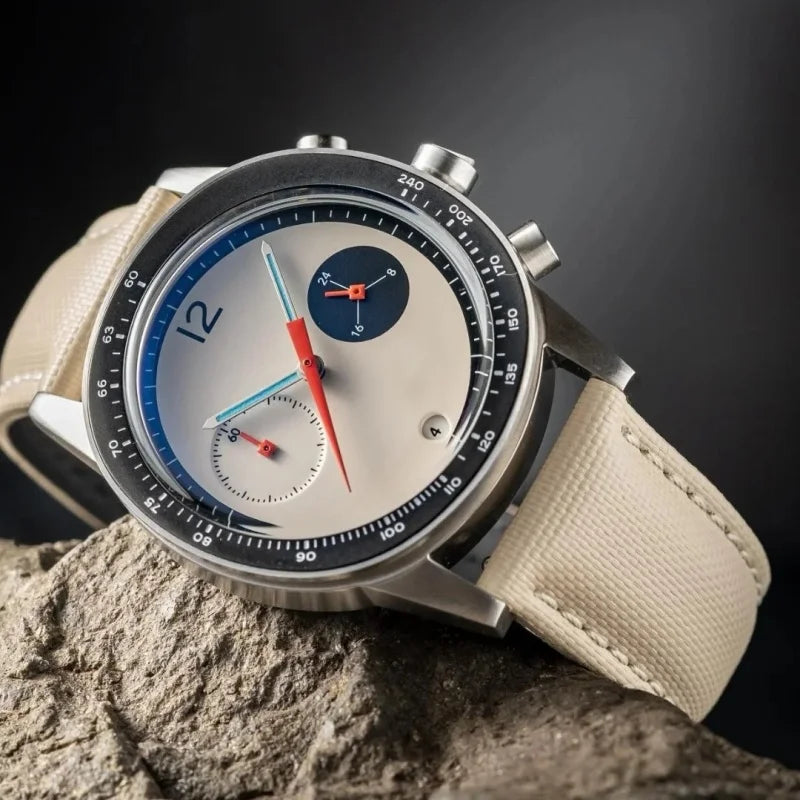 Men's Leather Quartz Watch – Waterproof Fashion Gift