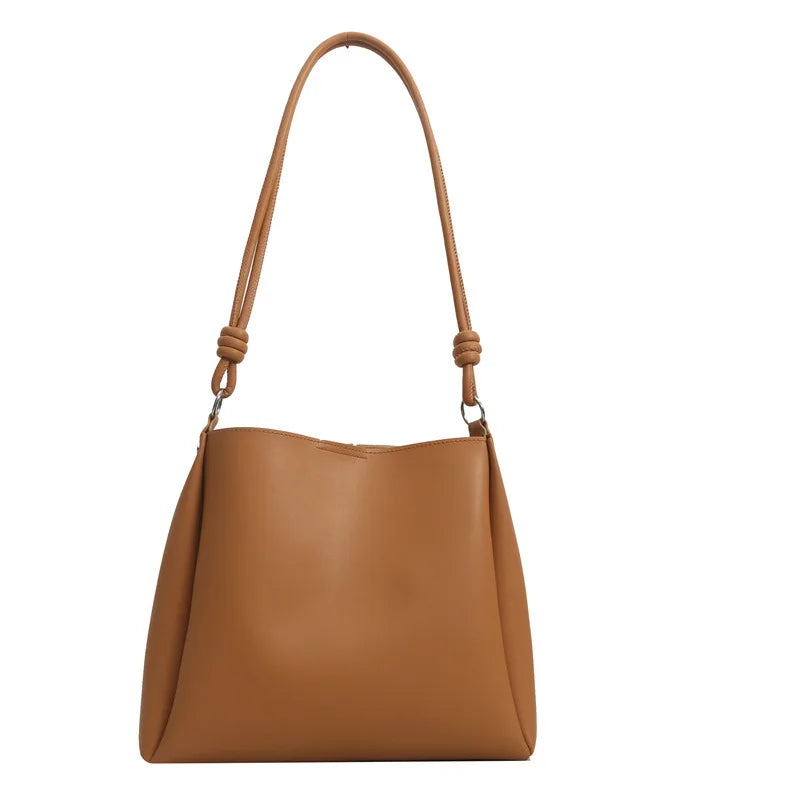 khaki Color Women’s Vintage Shoulder Bag High-Capacity Crossbody
