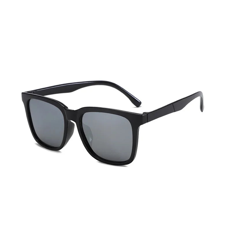 Retro Square Sunglasses For Men – UV400 Mirror Lenses