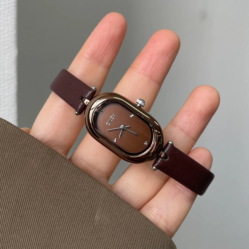 Other Color Women’s Bracelet-Style Quartz Watch – Waterproof Oval Dial