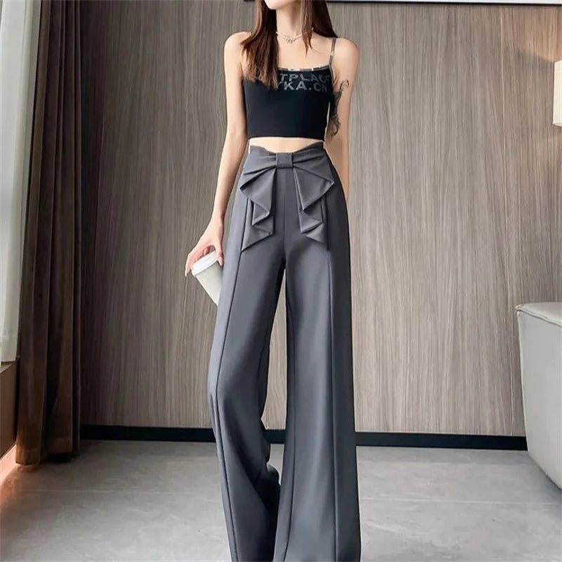 Women’s High Waist Wide-Leg Office Trousers