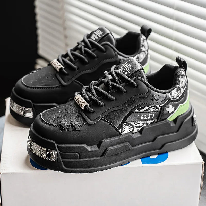 Men’s Casual Height Increase Sneakers With Thick Sole