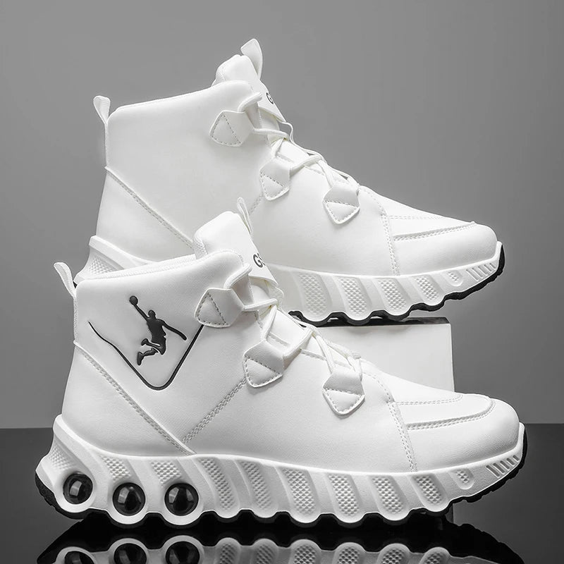 Men's Mid-Top Basketball Sneakers – Cushioned & Durable