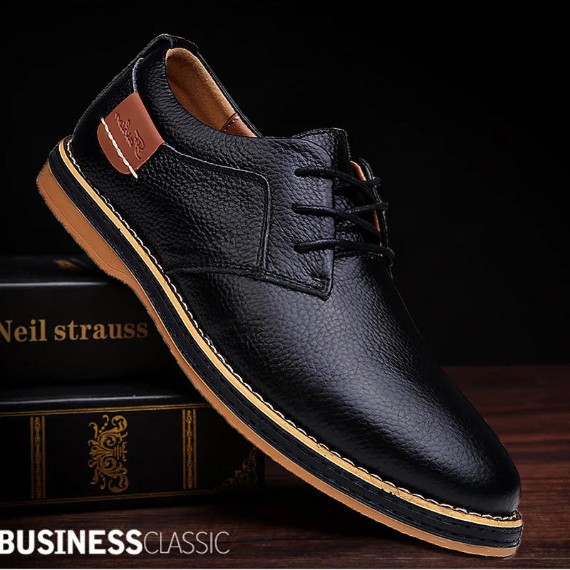 Men’s Genuine Leather Oxford Dress Shoes