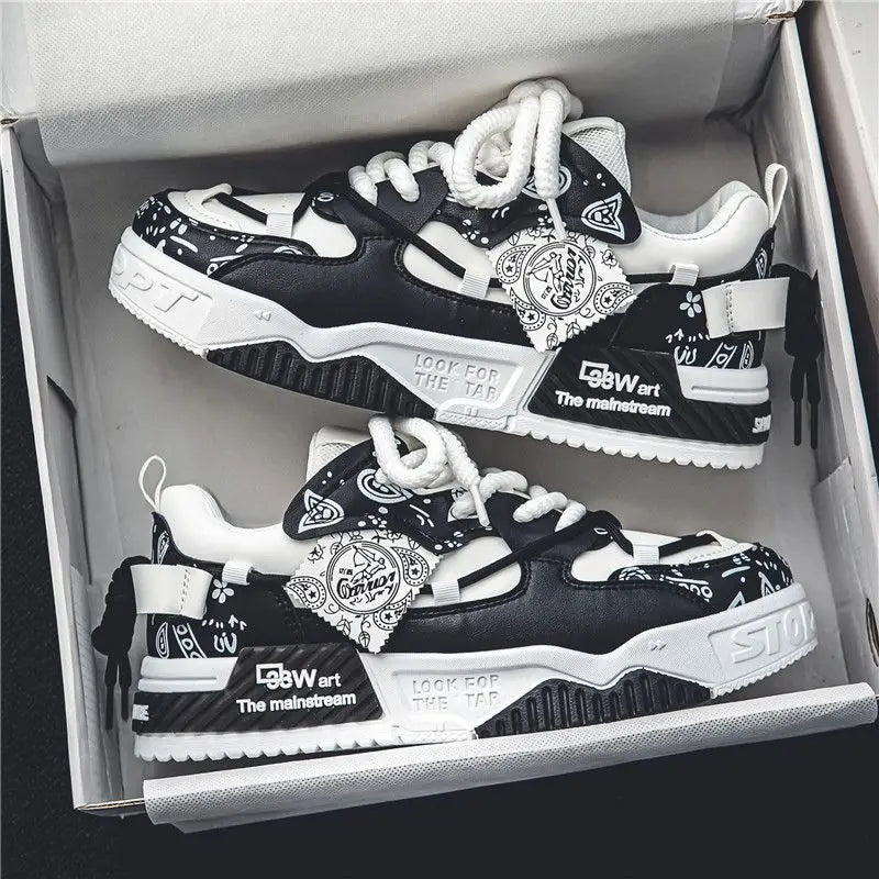 Black-1 Color Men's Breathable Casual Sneakers For Walking And Running