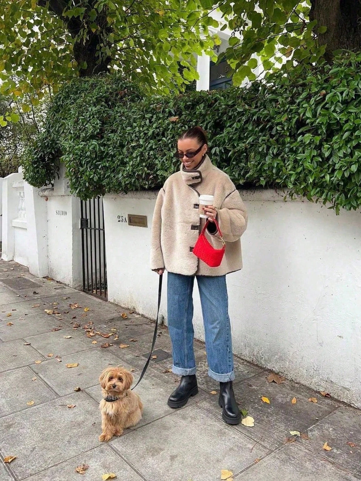 Women’s Fleece Teddy Jacket – Thick Stand Collar Coat