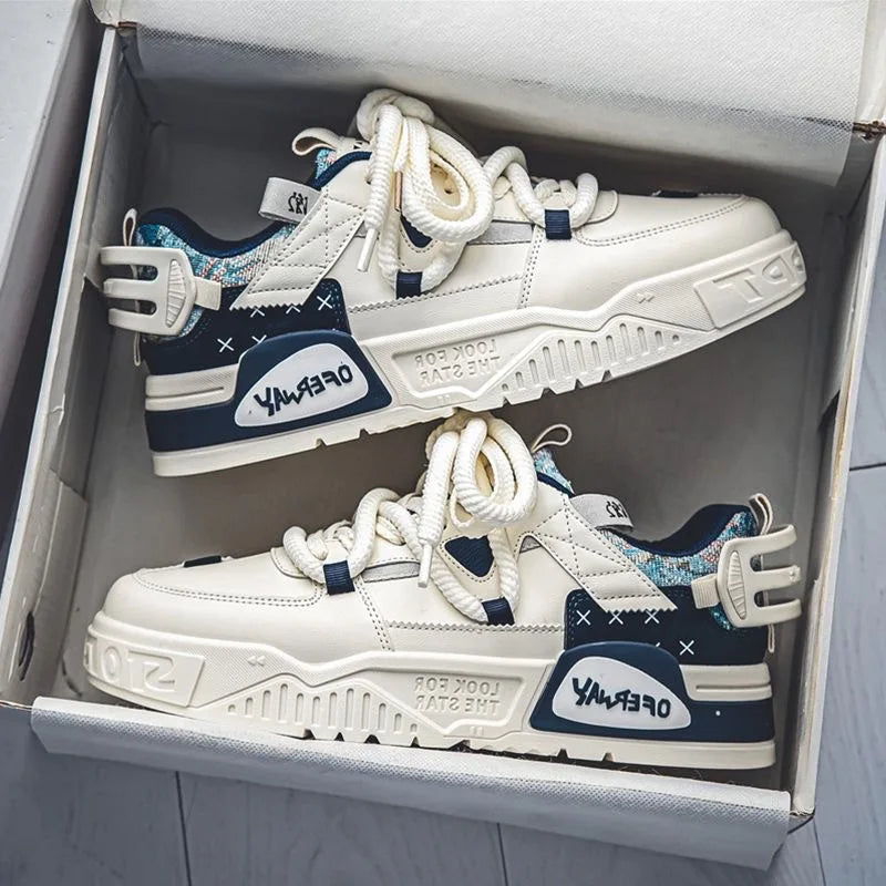 Blue-1 Color Men's Breathable Casual Sneakers For Walking And Running