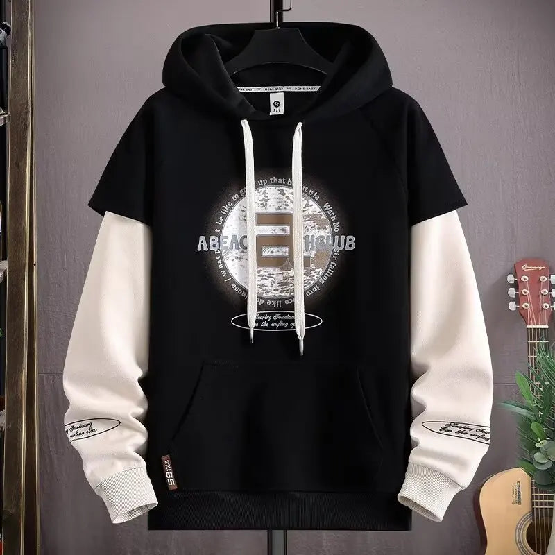 Men's Graphic Hoodie Streetwear With Printed Design
