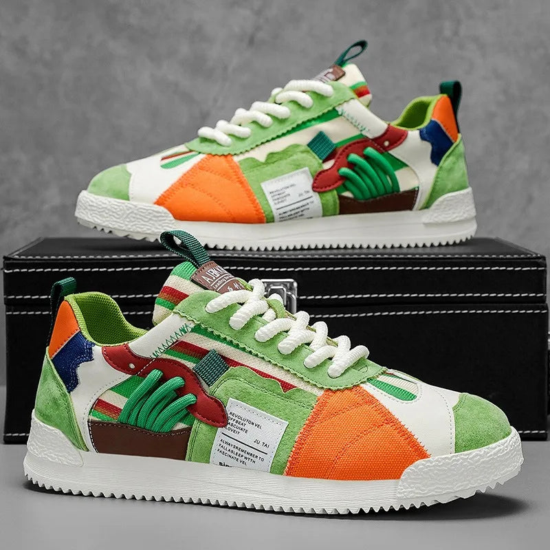 Men’s Canvas Casual Sneakers – Lightweight Breathable Style