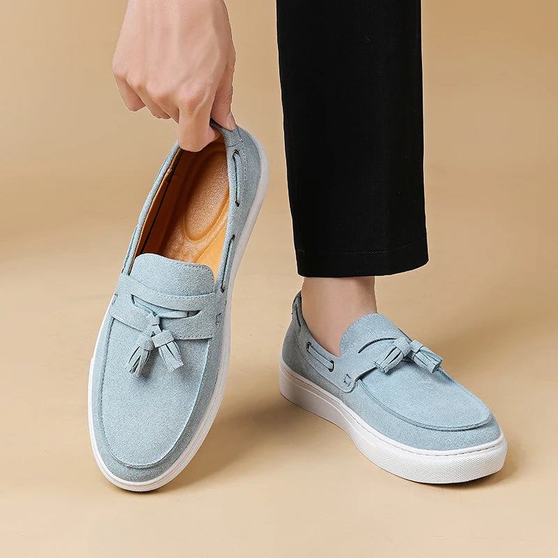 Men’s Business Casual Loafers Vulcanized Rubber Sole