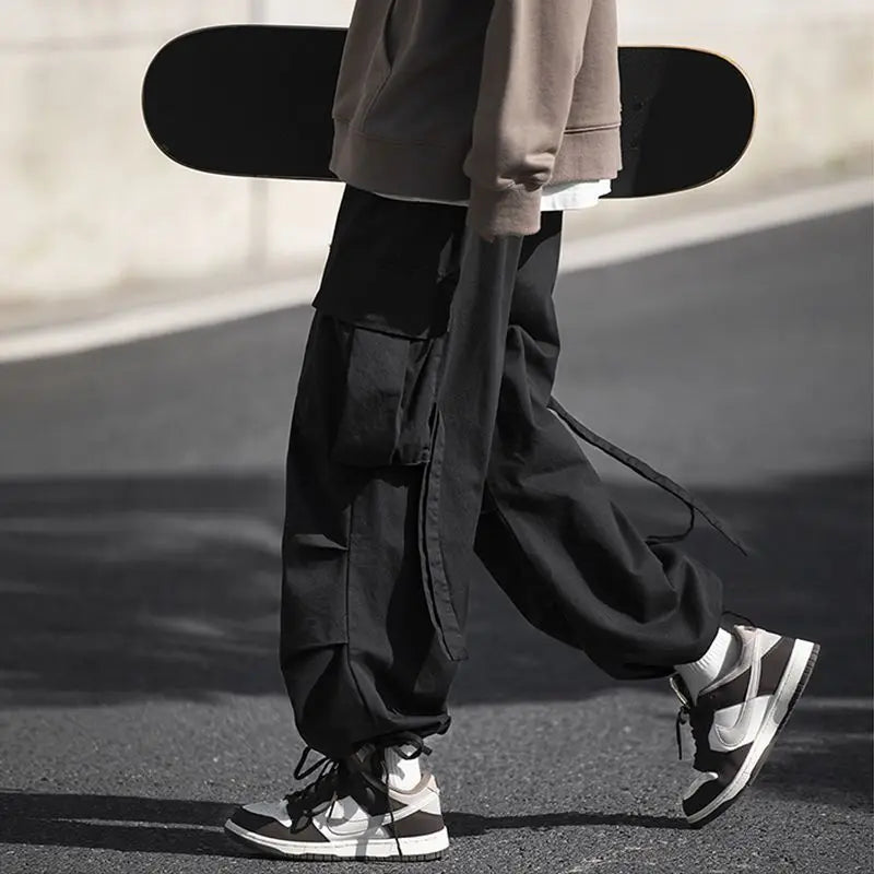 Men's Loose Cargo Pants With Multiple Pockets