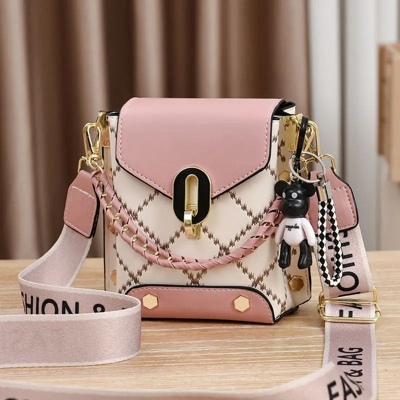 Mini PU Crossbody Phone Bag For Women With Zipper